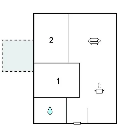 2 Bedroom Beautiful In Prázdninový dům *